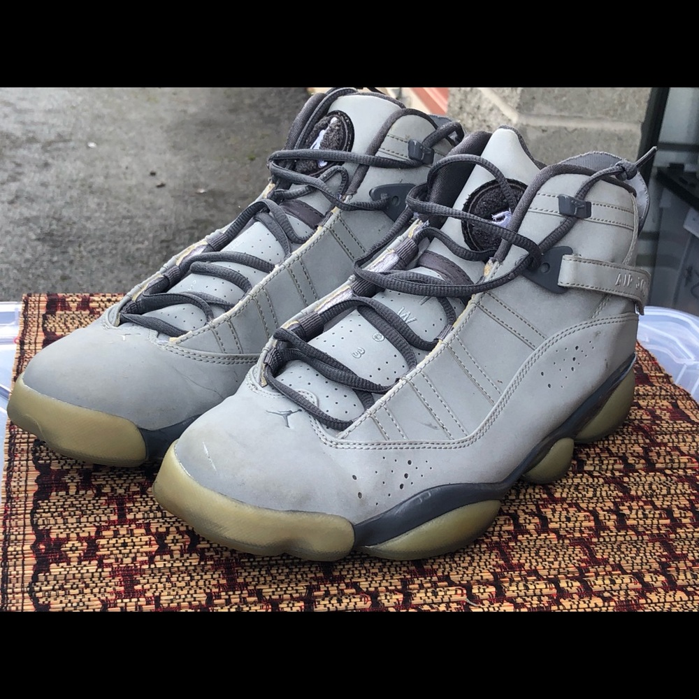 Nike Air Jordan Rings 3m Men's Metallic Silver Gray Top Smeakers